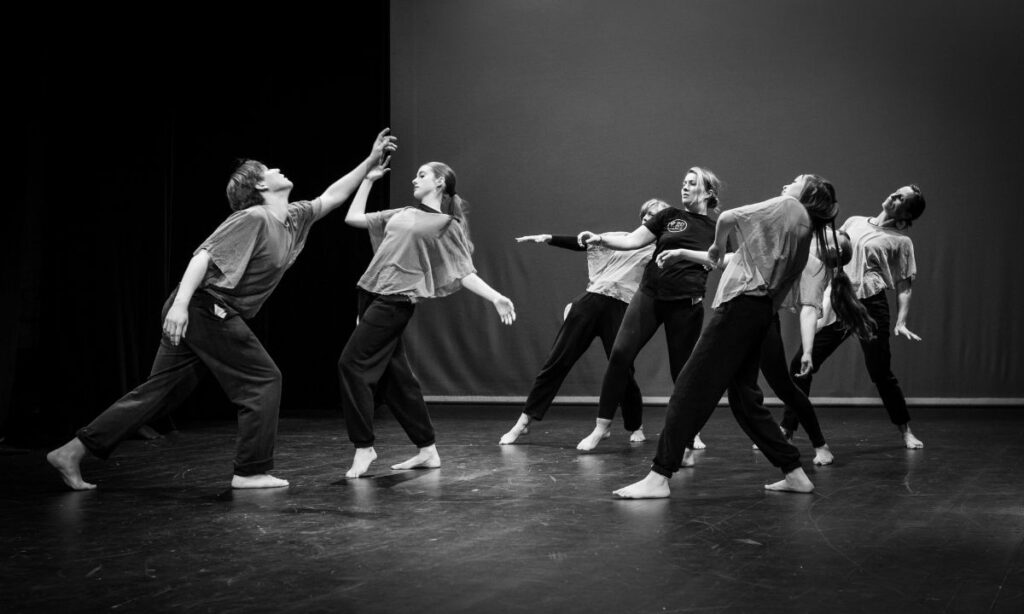 Castlemaine Dance Summit. Movement Zone dancers in rehearsal.